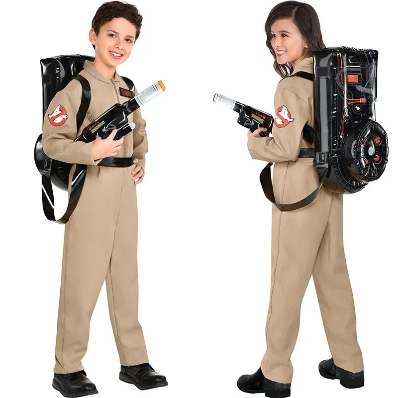 Anime Cosplay Youtube - زي الهالوين للأطفال الأب Ghostbusters زي