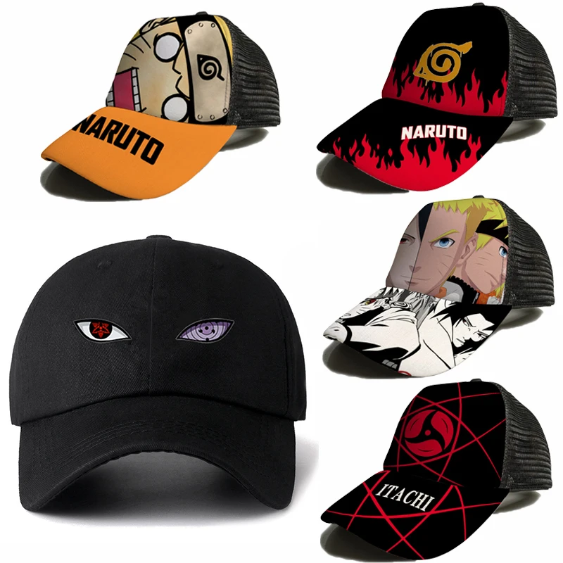 Naruto Headband Metal - أنيمي ناروتو قبعة بيسبول للأطفال ،