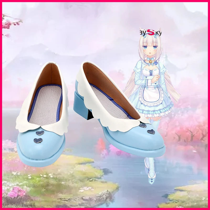 Anime Cosplay Youtube - NEKOPARA الشوكولاتة الفانيليا خادمة تأثيري أحذية