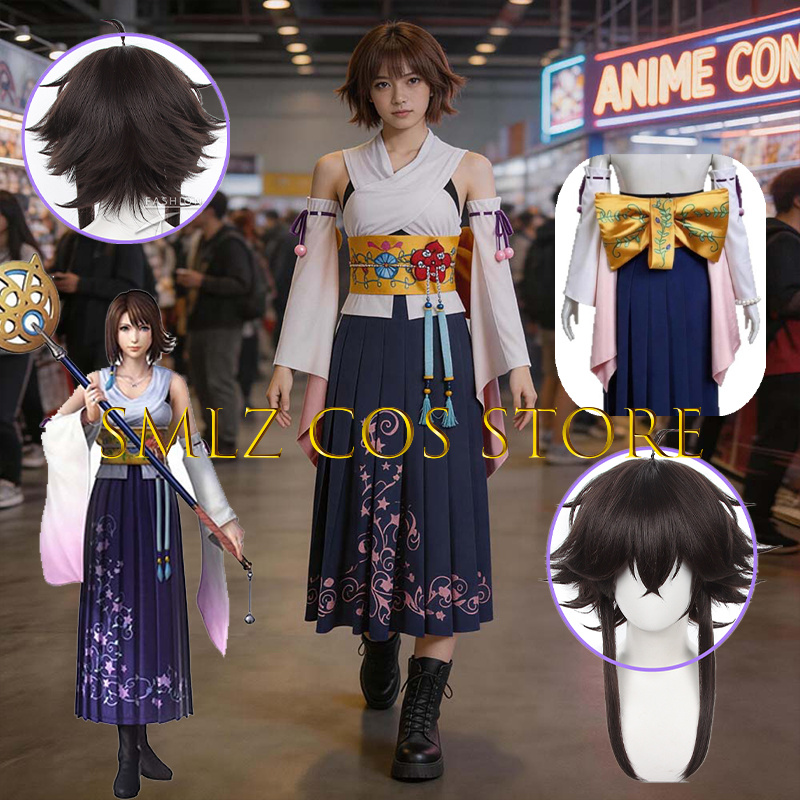 Anime Cosplay Outfit - زي تنكري نسائي Smlz FFX يونا