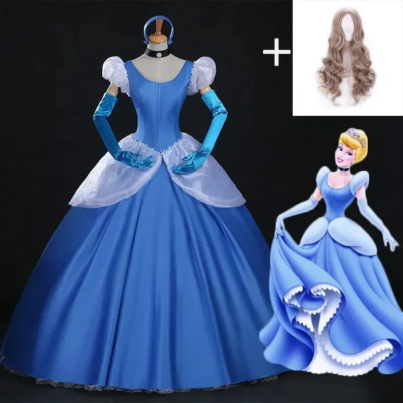 Anime Cosplay Youtube - 2020 سندريلا تأثيري الكبار الأزرق سندريلا