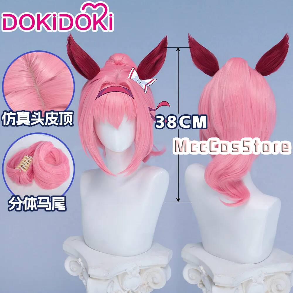 Cosplay Anime Pink Hair - شعر مستعار قصير وردي اللون لشخصية