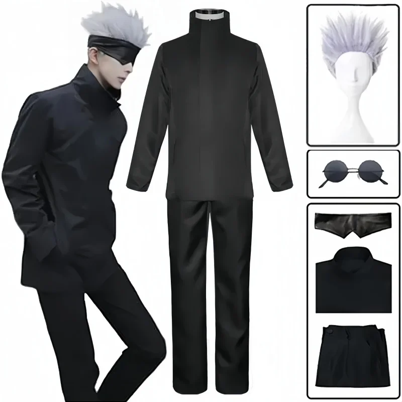 Anime Cosplay Glasses - زي تنكري لشخصية ساتورو غوجو من