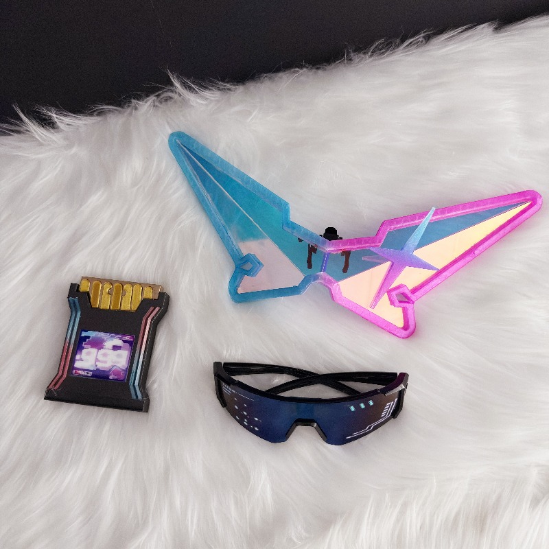 مجموعة نظارات ملونة لشخصية سيل - مراجعة Anime Cosplay Glasses وسعره