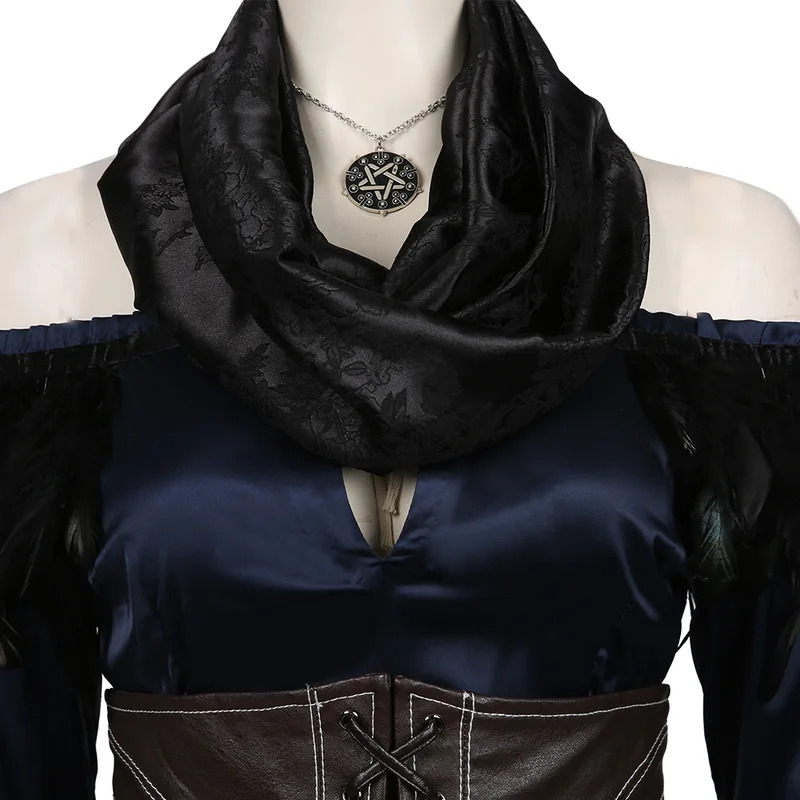 Yennefer أزياء فانتازيا التأثي - مراجعة Anime Cosplay Youtube وسعره
