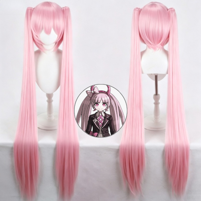 شعر مستعار دانغانرونبا كوتوكو  - مراجعة Cosplay Anime Pink Hair وسعره