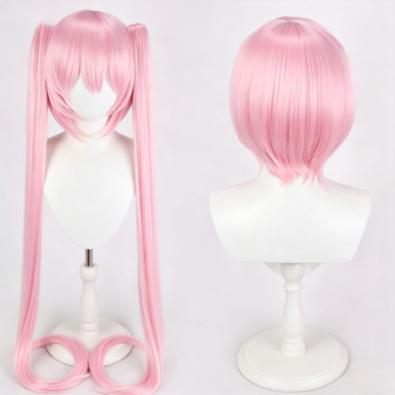 شعر مستعار دانغانرونبا كوتوكو  - مراجعة Cosplay Anime Pink Hair وسعره